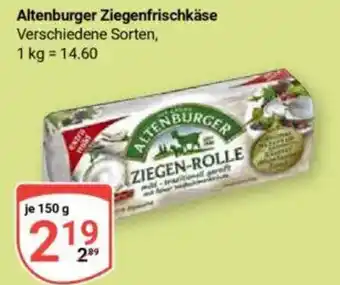 Globus Altenburger Ziegenfrischkäse Angebot