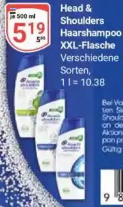 Globus Head & Shoulders Haarshampoo XXL-Flasche Angebot