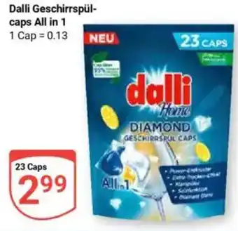 Globus Dalli Geschirrspül- caps All in 1 Angebot