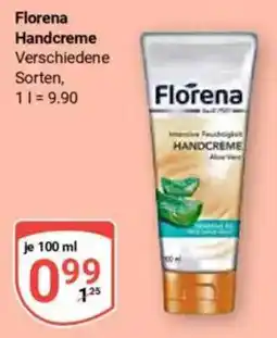 Globus Florena Handcreme Angebot