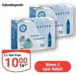 Globus Sahnekapseln KAYSER Angebot