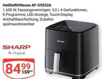 Globus Heißluftfritteuse AF-GS552A SHARP Angebot