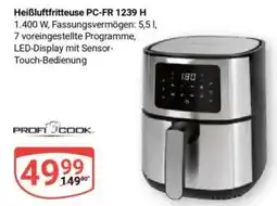 Globus Heißluftfritteuse PC-FR 1239 H PROFI JCOOK. Angebot