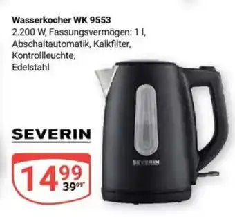 Globus Wasserkocher WK 9553 SEVERIN Angebot