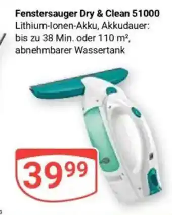 Globus Fenstersauger Dry & Clean 51000 Angebot