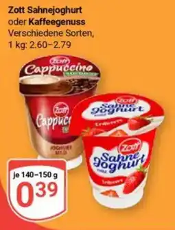 Globus Zott Sahnejoghurt oder Kaffeegenuss Angebot