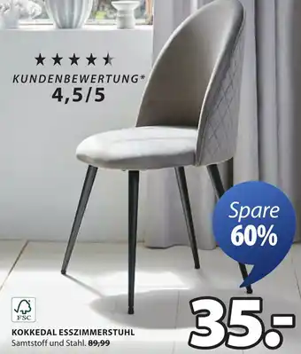 Jysk Kokkedal esszimmerstuhl Angebot