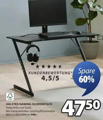 Jysk Halsted gaming-schreibtisch Angebot