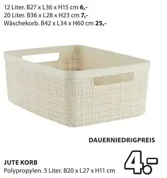 Jysk Jute korb Angebot