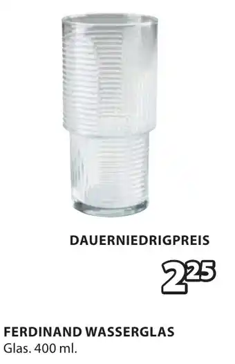 Jysk Ferdinand wasserglas Angebot