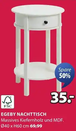 Jysk Egeby nachttisch Angebot