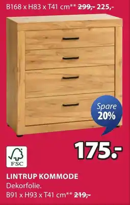 Jysk Lintrup kommode Angebot