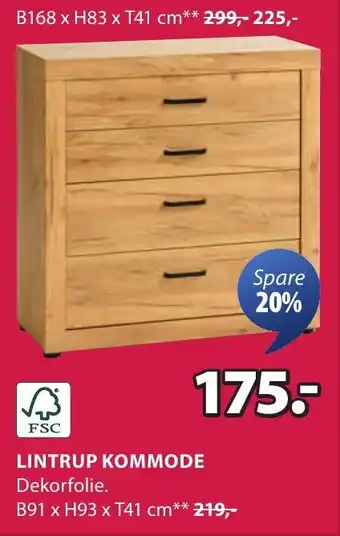 Jysk Lintrup kommode Angebot