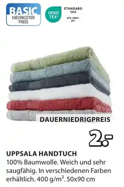 Jysk Uppsala handtuch OEKO TEX Angebot