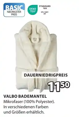 Jysk Valbo bademantel OEKO TEX Angebot