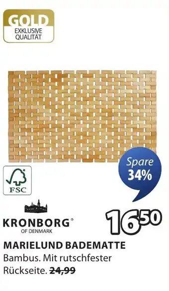 Jysk Marielund badematte KRONBORG Angebot