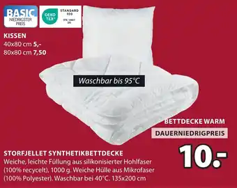 Jysk Storfjellet synthetikbettdecke OEKO TEX Angebot