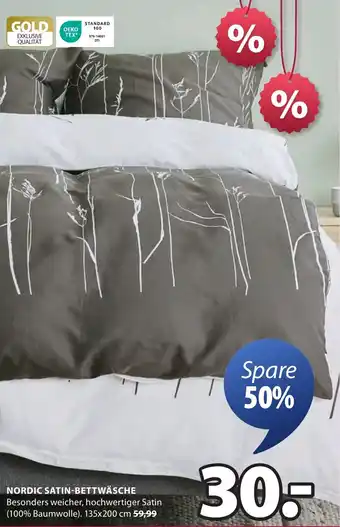 Jysk Nordic satin-bettwäsche OEKO TEX Angebot