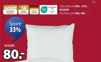 Jysk Kissen OEKO TEX Angebot