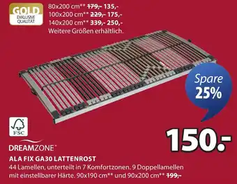 Jysk Ala fix ga30 lattenrost DREAMZONE Angebot