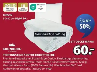 Jysk Torfinnstind synthetikbettdecke KRONBORG* Angebot