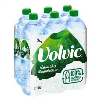 Netto Marken-Discount Volvic Naturelle Natürliches Mineralwasser 1,5 Liter, 6er Pack - Inhalt: 2 Flaschen Angebot