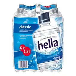 Netto Marken-Discount Hella Mineralwasser Classic 1,5 Liter, 6er Pack - Inhalt: 2 Flaschen Angebot