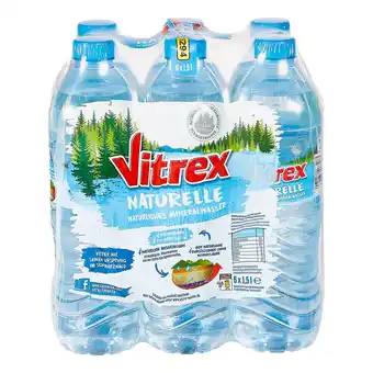 Netto Marken-Discount Vitrex Mineralwasser Naturelle 1,5 Liter, 6er Pack - Inhalt: 2 Flaschen Angebot