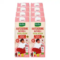 Netto Marken-Discount BioBio Haferdrink Naturell 1 Liter, 8er Pack Angebot