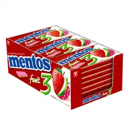 Netto Marken-Discount Mentos Kaugummi 3 Fruit 33 g, 12er Pack Angebot