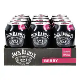 Netto Marken-Discount Jack Daniel's Whiskey & Berry Mixgetränk 10,0 % vol 0,33 Liter Dose, 12er Pack Angebot