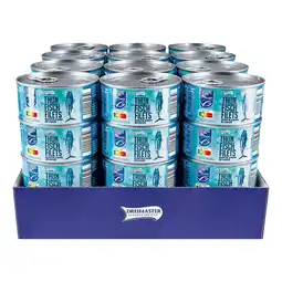 Netto Marken-Discount Dreimaster Thunfischfilet in eigenem Saft 150 g Abtropfgewicht, 48er Pack Angebot