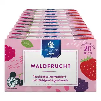 Netto Marken-Discount Captains Tea Früchtetee Waldfrucht 60 g, 10er Pack Angebot