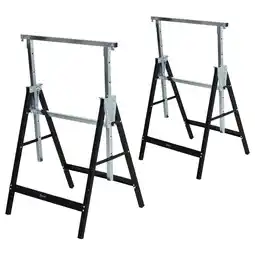 Netto Marken-Discount DURHAND Sägebock höhenverstellbar schwarz 68 x 56 x 80-130 cm (BxTxH) Angebot