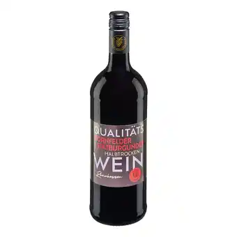 Netto Marken-Discount Dornfelder Spätburgunder Qualitätswein halbtrocken 12,5 % vol 1 Liter - Inhalt: 6 Flaschen Angebot