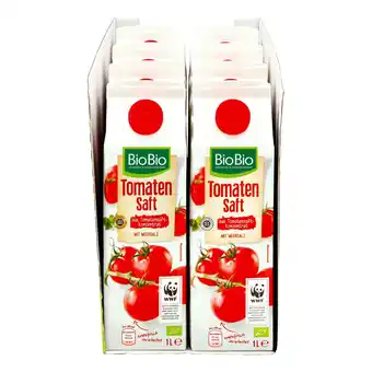 Netto Marken-Discount BioBio Tomatensaft 1 Liter, 8er Pack Angebot