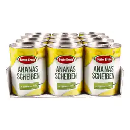 Netto Marken-Discount Beste Ernte Ananas in Scheiben 340 g Abtropfgewicht, 12er Pack Angebot