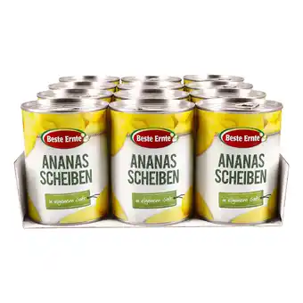 Netto Marken-Discount Beste Ernte Ananas in Scheiben 340 g Abtropfgewicht, 12er Pack Angebot