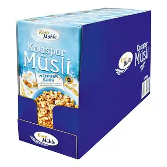 Netto Marken-Discount Kornmühle Knusper Müsli weniger süß 600 g, 6er Pack Angebot