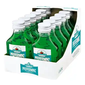 Netto Marken-Discount Nordbrand Nordhausen Pfefferminzlikör 18,0 % vol 100 ml, 12er Pack Angebot