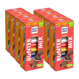 Netto Marken-Discount Ritter Sport Tafelschokolade mini Bunter Mix 150 g, 8er Pack Angebot