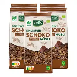 Netto Marken-Discount BioBio Knusper Schoko Müsli 500 g, 5er Pack Angebot