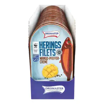 Netto Marken-Discount Dreimaster Heringsfilet in Mango-Pfeffercreme 200 g, 18er Pack Angebot