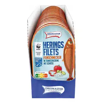 Netto Marken-Discount Dreimaster Heringsfilet Feinschmecker 200 g, 18er Pack Angebot