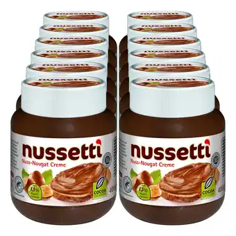 Netto Marken-Discount Nussetti Nuss-Nougat Creme 400 g, 12er Pack Angebot