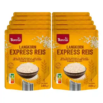 Netto Marken-Discount Bonrisi Expressreis Langkorn 250 g, 10er Pack Angebot