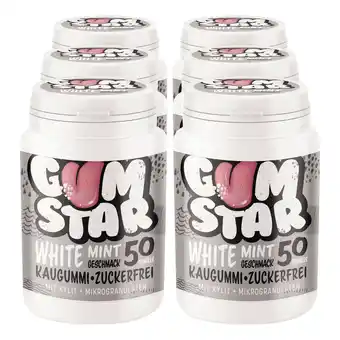 Netto Marken-Discount Gumstar White Mint Kaugummi 50 Stück, 6er Pack Angebot