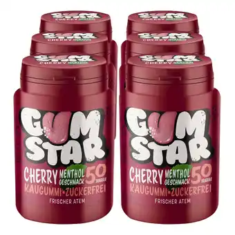 Netto Marken-Discount Gumstar Cherry Menthol Kaugummi 50 Stück, 6er Pack Angebot