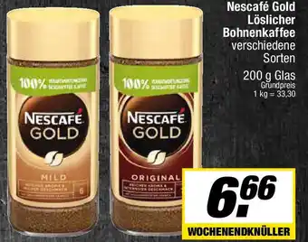 L. STROETMANN GROSSMARKT Nescafé Gold Löslicher Bohnenkaffee Angebot