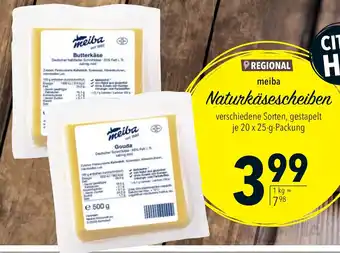 CITTI Markt meiba Naturkäsescheiben Angebot